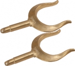 Sea Dog 5805701 Ribbed 2" Brass Oarlocks